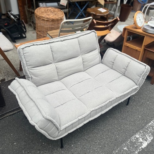 《売約済》Francfranc フランフラン Pisola ピソラ コンパクトソファ 2人掛け ライトグレー ファブリックソファ リクライニング 北欧風 ナチュラル モダン sofa 2P 検） Francfranc フランフラン Pisola ピソラ ソファ sofa 2人掛け 2P ファブリック リクライニング コンパクト ライトグレー 北欧 モダン ナチュラル