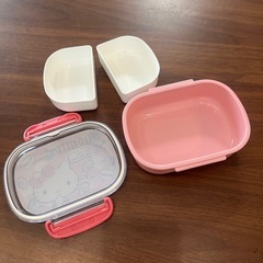 キティちゃん お弁当箱 コップ セットの画像