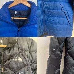 ノースフェイス ダウン ジャケット 2着 セット メンズ ボーイズ　レディース ガールズ 160〜170cm程度 THE NORTH FACE 古着の画像