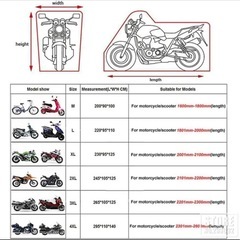 【新古品】カブ、スクーターサイズのバイクカバーの画像