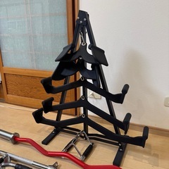 【超美品‼️】総額約10万♪ IROTEC他 ラットプルダウンバー バーベルシャフト ラック他 セット♪の画像