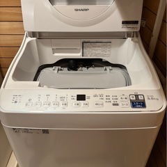 SHARP 乾燥機付き洗濯機 ES-T5E9の画像