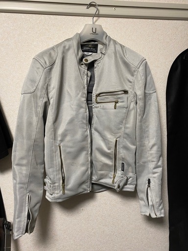 ラフアンドロード　メッシュジャケット シルバー L プロテクターセット付き