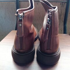新品 24.5cm レディース ブーツ ブラウン 厚底 シューズ 識別番号:【B015-S】の画像