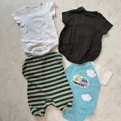 ベビー服 ロンパース4点セット BREEZE トミカ polobabyの画像