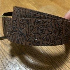 ウエスタンベルト ブラウン　ゴールド　アメリカ メンズベルト ブラウン y2kの画像