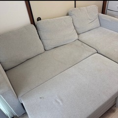 定価80,000円　★ニトリ カウチソファ－ベッド 布張り の画像