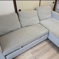 定価80,000円　★ニトリ カウチソファ－ベッド 布張り の画像