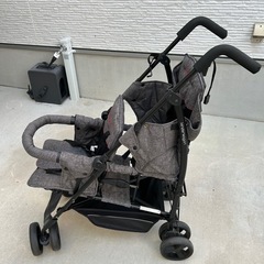 2人乗りベビーカー折りたたみの画像