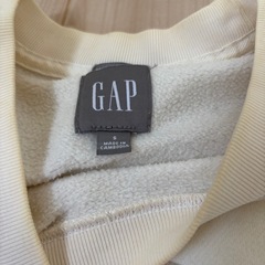 GAP トレーナー　ウィメンズ　ホワイト　Sサイズの画像