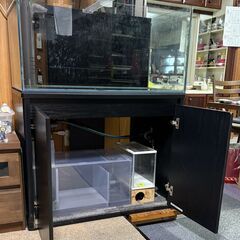 三重管オーバーフロー水槽 90cm/水槽台/レイシーポンプ/濾過槽等オールセットの画像