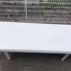 ッサージベッド ボルト留め脚  ホワイト天板 スチールホワイト脚  長さ182×幅66×高さ63cm  マッサージ用ベッド 整体べッド  エステべッド  マッサージ台の画像