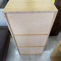 J3076　【リユースのサカイ柏店】　３段カラーボックス　収納棚　木製の画像