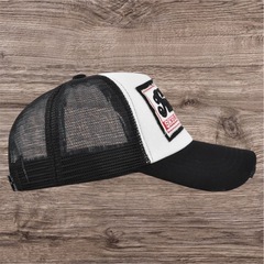 メッシュ キャップ ブラック アメカジ ダメージ 黒 ヴィンテージ 古着の画像
