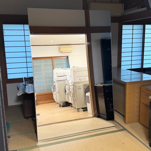 【超美品‼️】大型サイズ 軽量 割れない鏡 120×180cmスポーツミラー 全身鏡