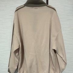 ベージュ ハーフジップ フリースジャケット Sの画像