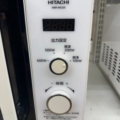 【ドリーム川西店御来店限定】☆ジモティー見たよ♪割引☆日立　電子レンジ　HMR-BK220-Z6   2019年製／クリーニング済み【2125560000023893】の画像