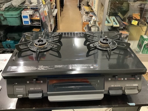リンナイ ガステーブル ブラック 左強火 KGM64BK2L  リサイクルショップ宮崎屋　佐土原店　25.10.12F