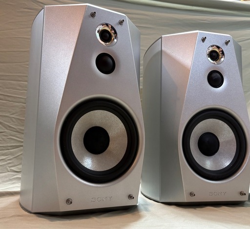 ◆ソニー SS-HA1◆ハイレゾ対応スピーカー＊SONY◆シルバー ペア◆ケーブルおまけ可
