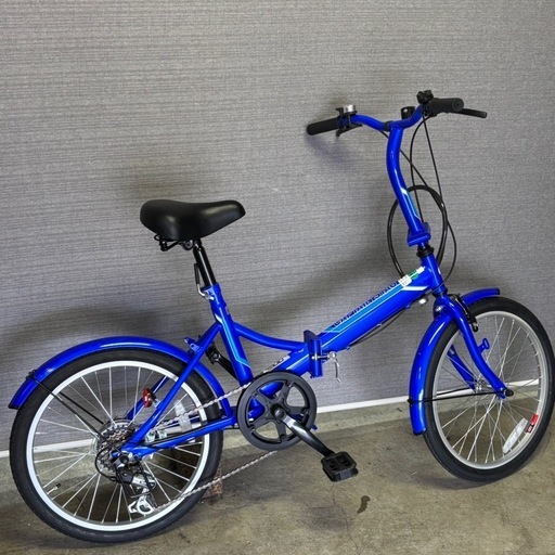 CAPTAIN STAG 折りたたみ自転車 青 20インチ 6段変速 札幌市白石区