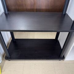 J3077　【リユースのサカイ柏店】　３段ラック　収納棚　ブラックの画像