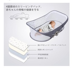 ベビーベッド　ベッドインベッドの画像