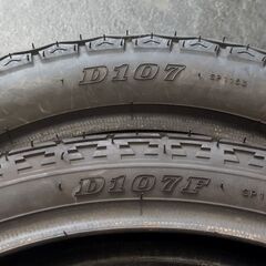 リトルカブ用前後タイヤセット　□　ダンロップ　D107の画像