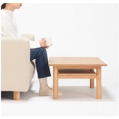 無印良品 ローテーブルの画像
