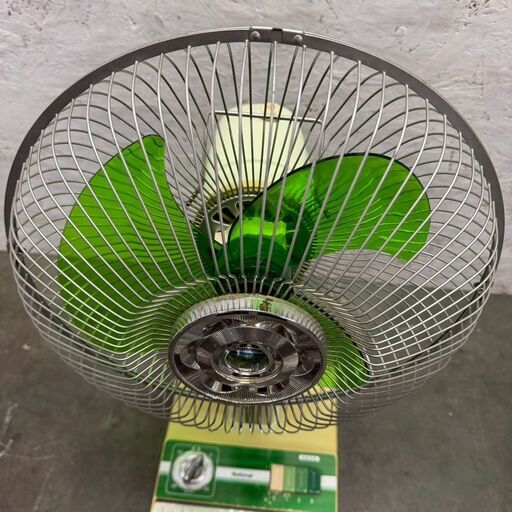 National】 ナショナル 扇風機 F-30N1M グリーン 昭和 レトロ