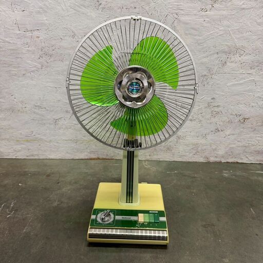National】 ナショナル 扇風機 F-30N1M グリーン 昭和 レトロ