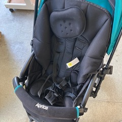 A2510-166 Aprica ベビーカー ブラック 乳母車SG基準 A形 1ヶ月〜36ヶ月 キズ汚れ有り の画像