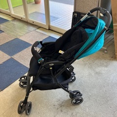 A2510-166 Aprica ベビーカー ブラック 乳母車SG基準 A形 1ヶ月〜36ヶ月 キズ汚れ有り の画像