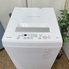 R054 ☀️ 2022年製の高年式！ TOSHIBA 洗濯機 （洗濯4.5㎏) AW-45M9 ⭐ 動作確認済 ⭐ クリーニング済の画像