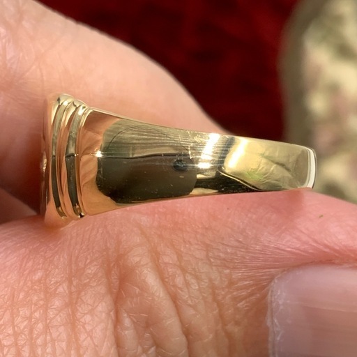 K18 印台ダイヤ　リング　7.2g 約20号　 0.05ct