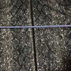 ZARA ゴールド スパンコール ボンバージャケット XLの画像