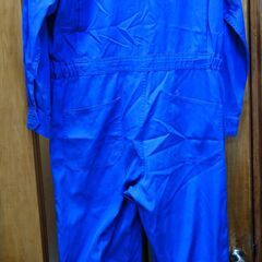 ツナギ　作業着　White　Arrow　青色　サイズL　USED　ホームクリーニング済の画像