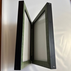 【無料　訳あり】額縁6  緑ツインフレームの画像