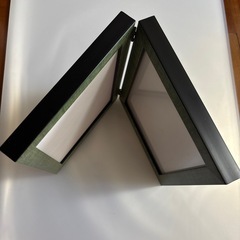 【無料　訳あり】額縁6  緑ツインフレームの画像