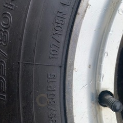 195/80R15 ハイエース200系　キャラバンnv350 ホイール　TOYOスタッドレス4本セット の画像