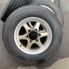 195/80R15 ハイエース200系　キャラバンnv350 ホイール　TOYOスタッドレス4本セット の画像