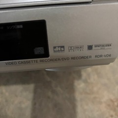 ジャンクSONY スゴ録RDR-VD6 VHSビデオ一体型DVDレコーダーの画像