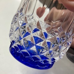 ロ 2510-272 切子グラス ２客セット バラ売り不可 中古美品の画像