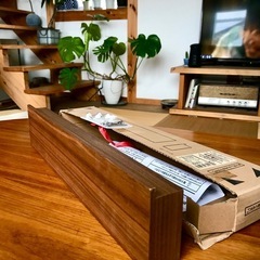 無印良品　壁につけられる家具　ウォールナット　ラック　新品未使用の画像