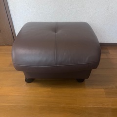 合皮　オットマンの画像