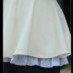 zara 今季夏　　コントラストボトムショート丈ワンピの画像