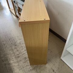 J3080　【リユースのサカイ柏店】　２段収納棚　木製　の画像