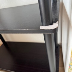 3段黒ラックの画像