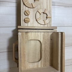 おりたたみキッチン　木製　おままごとの画像