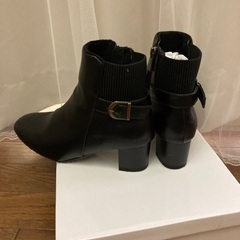 黒ブーツMサイズ　未使用の画像