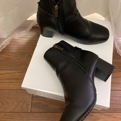 黒ブーツMサイズ　未使用の画像